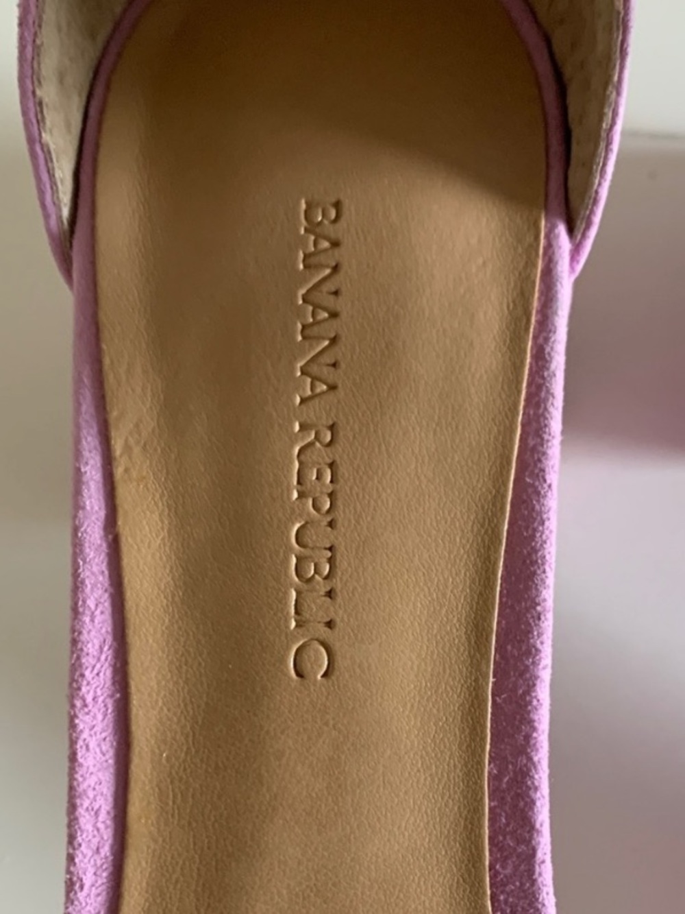 Banana Republic Lilac Suede Ankle Strap Heels - Picture 4 of 6
